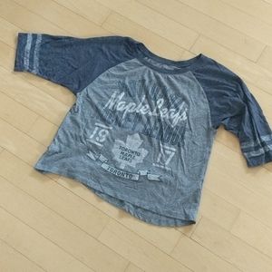 Official Maple leaf 3/4 sleeve jersey top